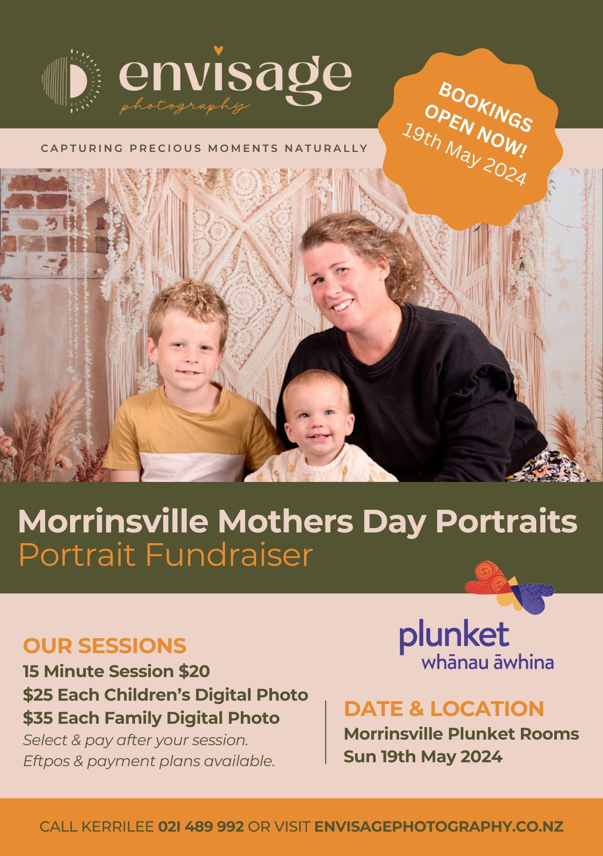 Morrinsville- Mothers Day Portraits 2024