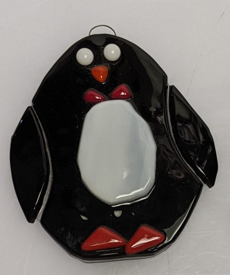 Fused Penguin Ornaments