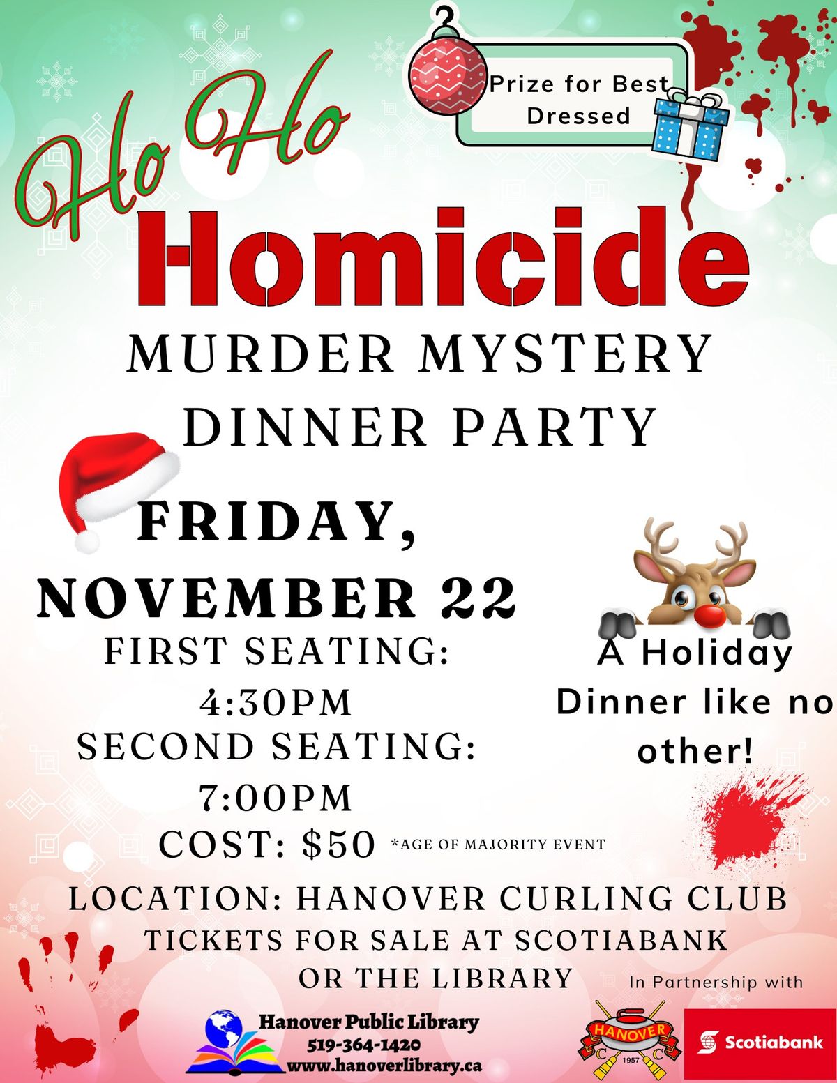 Ho Ho Homicide - Murder Mystery Dinner Fundraiser