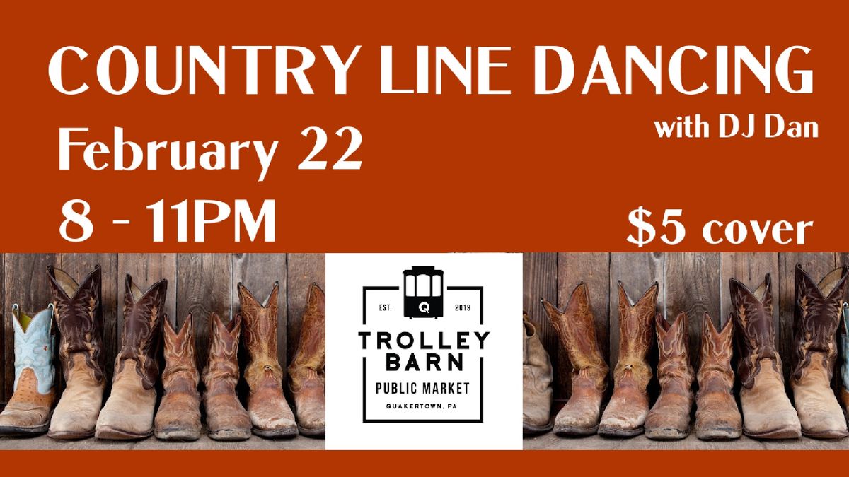 Line Dancing at the Trolley Barn Public Market - FEBRUARY