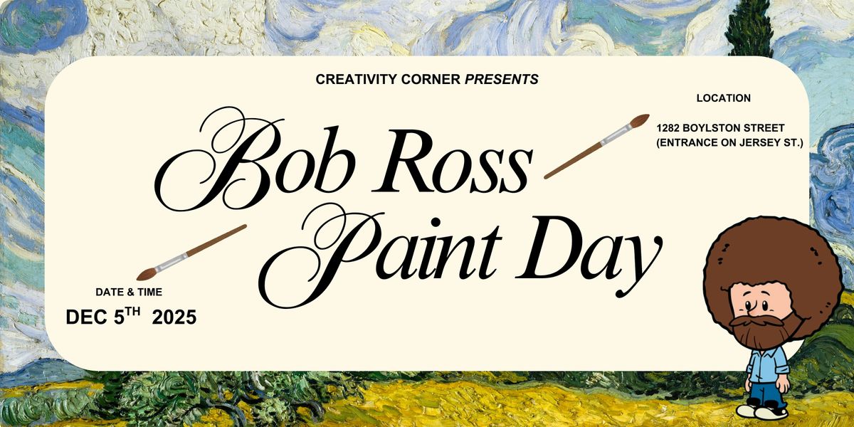 Creativity Corner: Bob Ross Paint Day