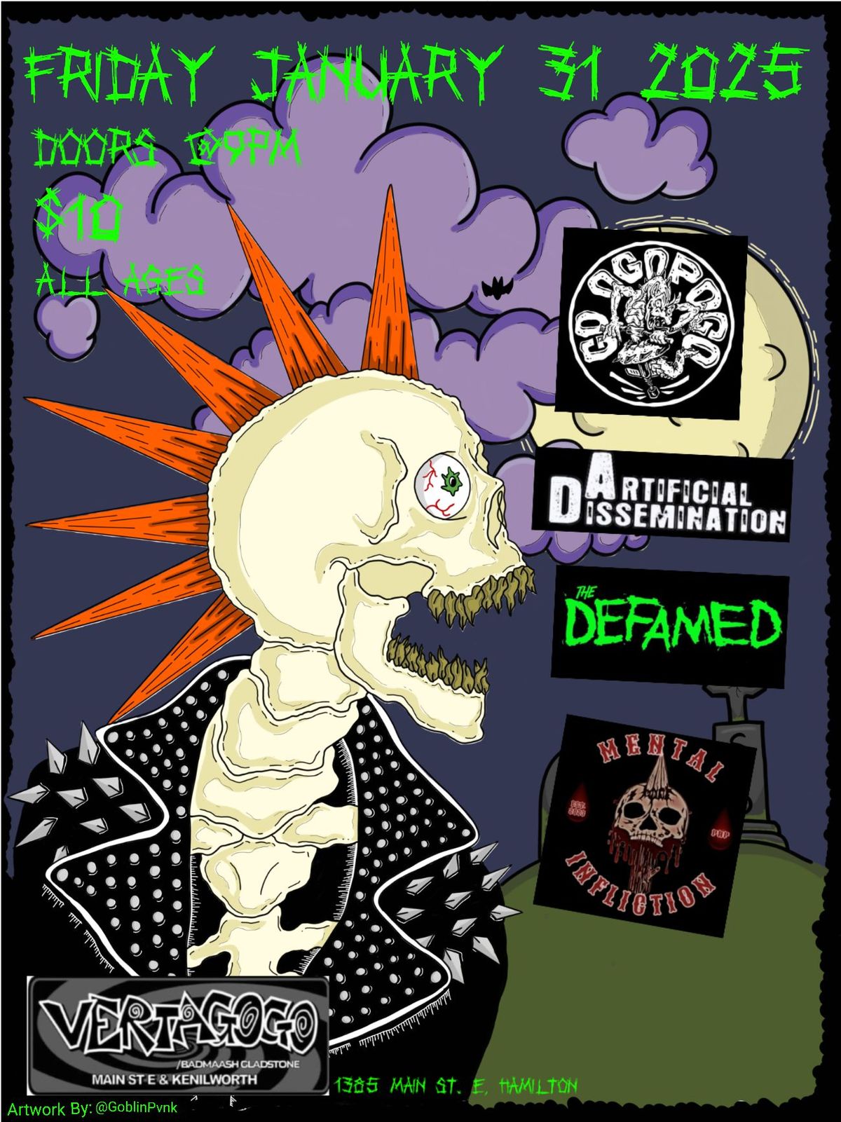 The Defamed\/ Artificial Dissemination\/ Go Ogo Pogo\/Mental Infliction @Vertagogo