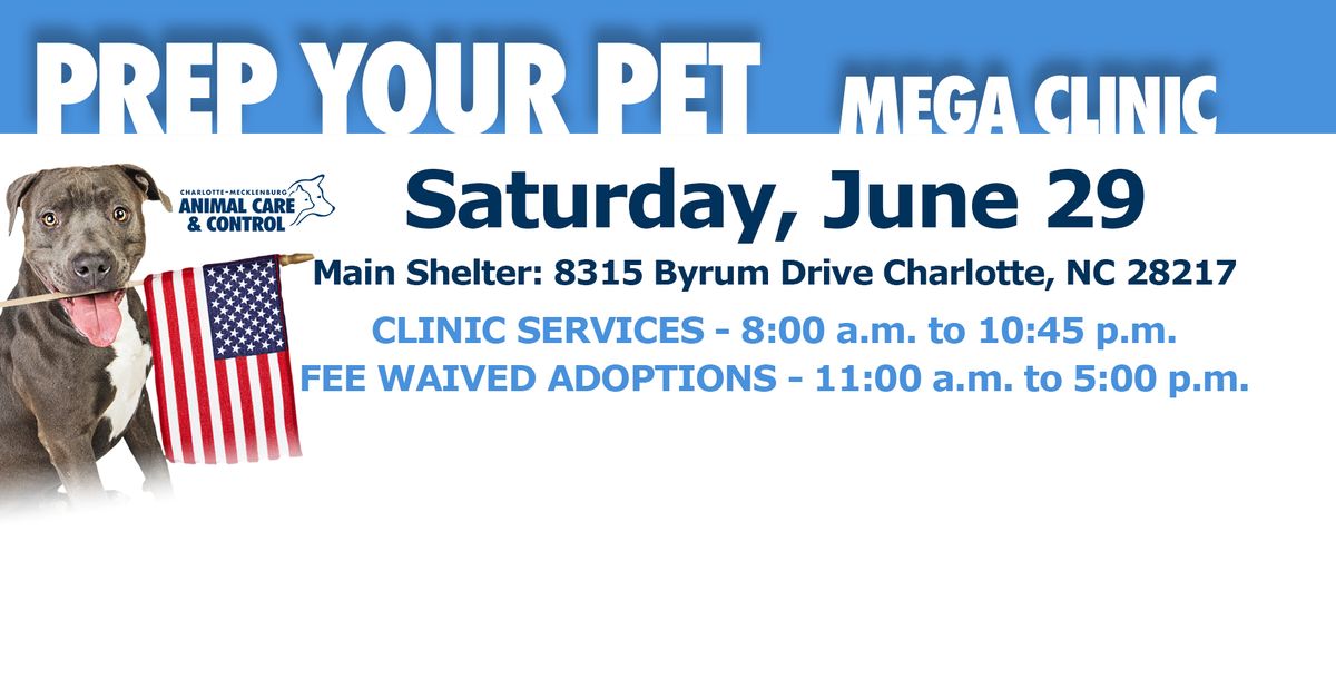 Prep Your Pet Mega Clinic