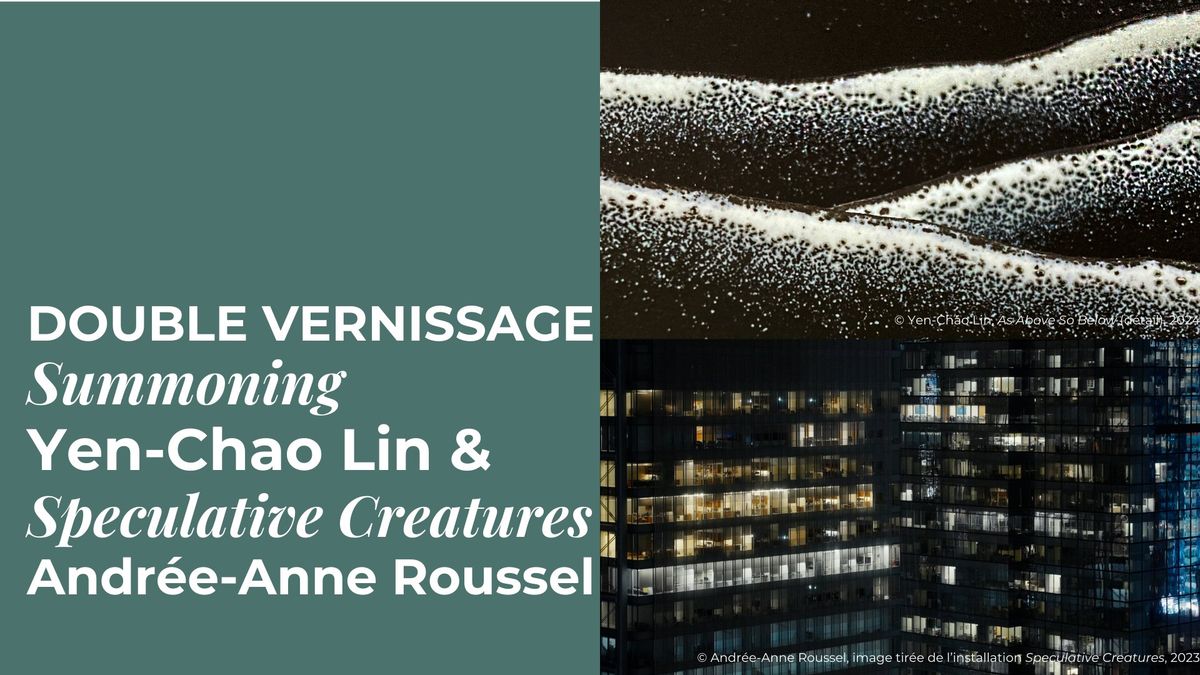 DOUBLE VERNISSAGE : Yen-Chao Lin & Andr\u00e9e-Anne Roussel + Lancement du n\u00b0139 revue ESPACE art actuel