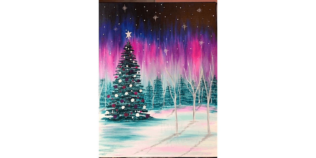 Christmas Aurora - Paint and Sip in Boston | Classpop!\u2122