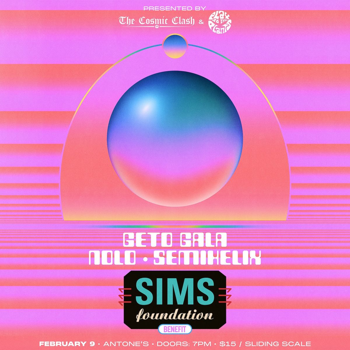 SIMS Benefit Show featuring Geto Gala, Nolo and Semihelix at Antone's