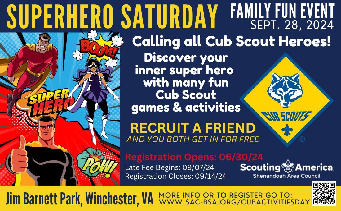 Super Hero Saturday Cub Scout Activity Day