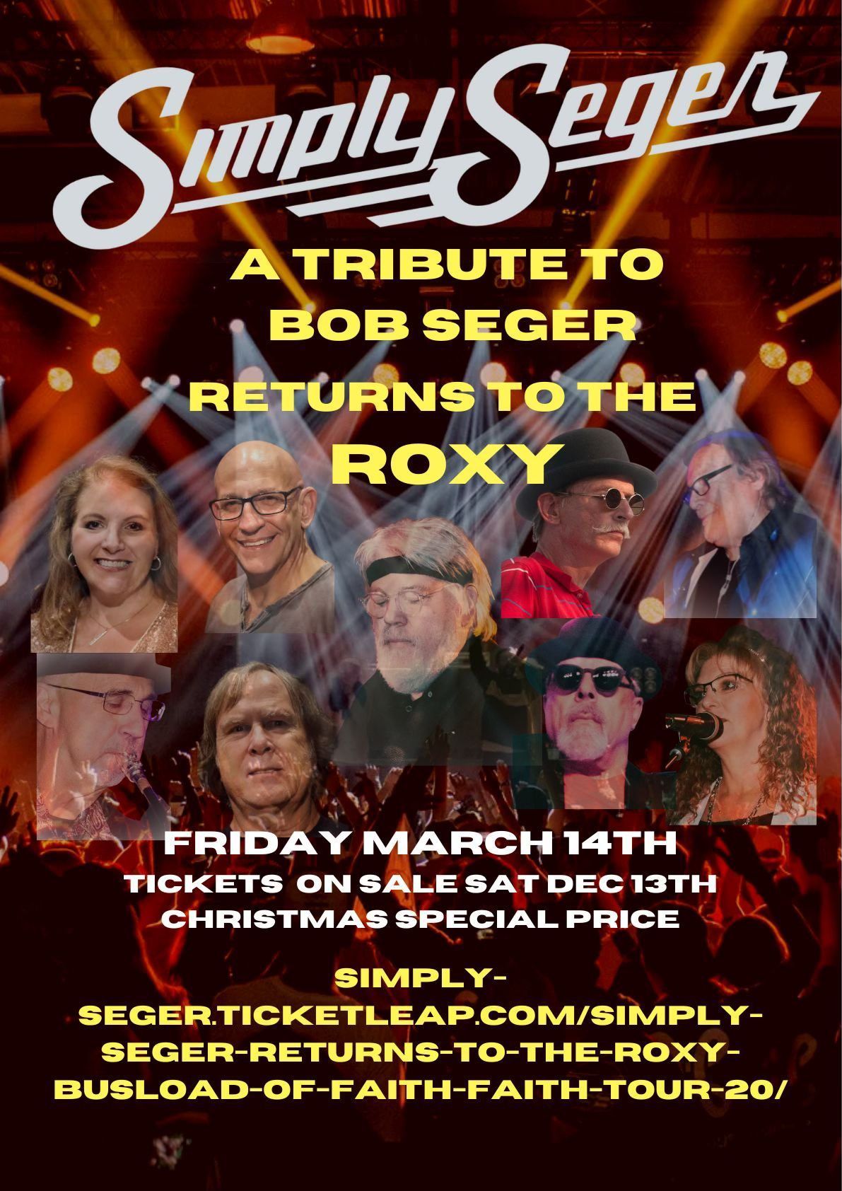 SIMPLY SEGER-A TRIBUTE TO BOB SEGER RETURNS!!