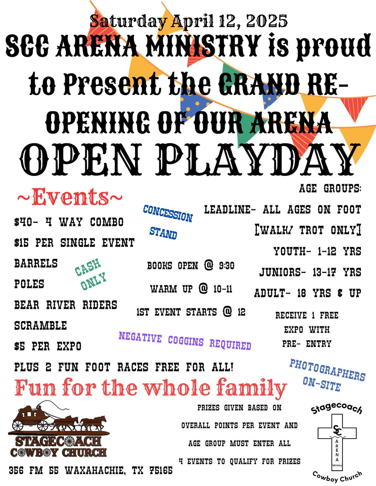 GRAND RE-OPENING of our ARENA Open Playday