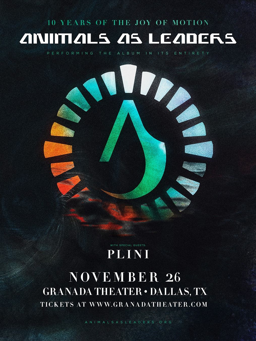 Animals As Leaders: Joy Of Motion X Tour with Plini | Granada Theater | Dallas, TX