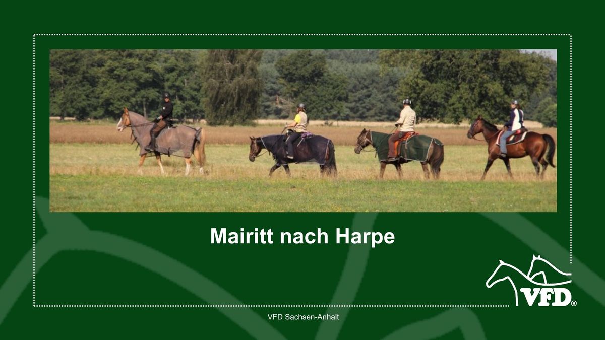 Mairitt zum Caf\u00e9 Lindenkrug in Harpe