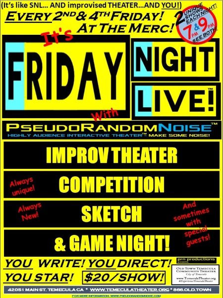 FRIDAY NIGHT LIVE! IMPROV THEATER