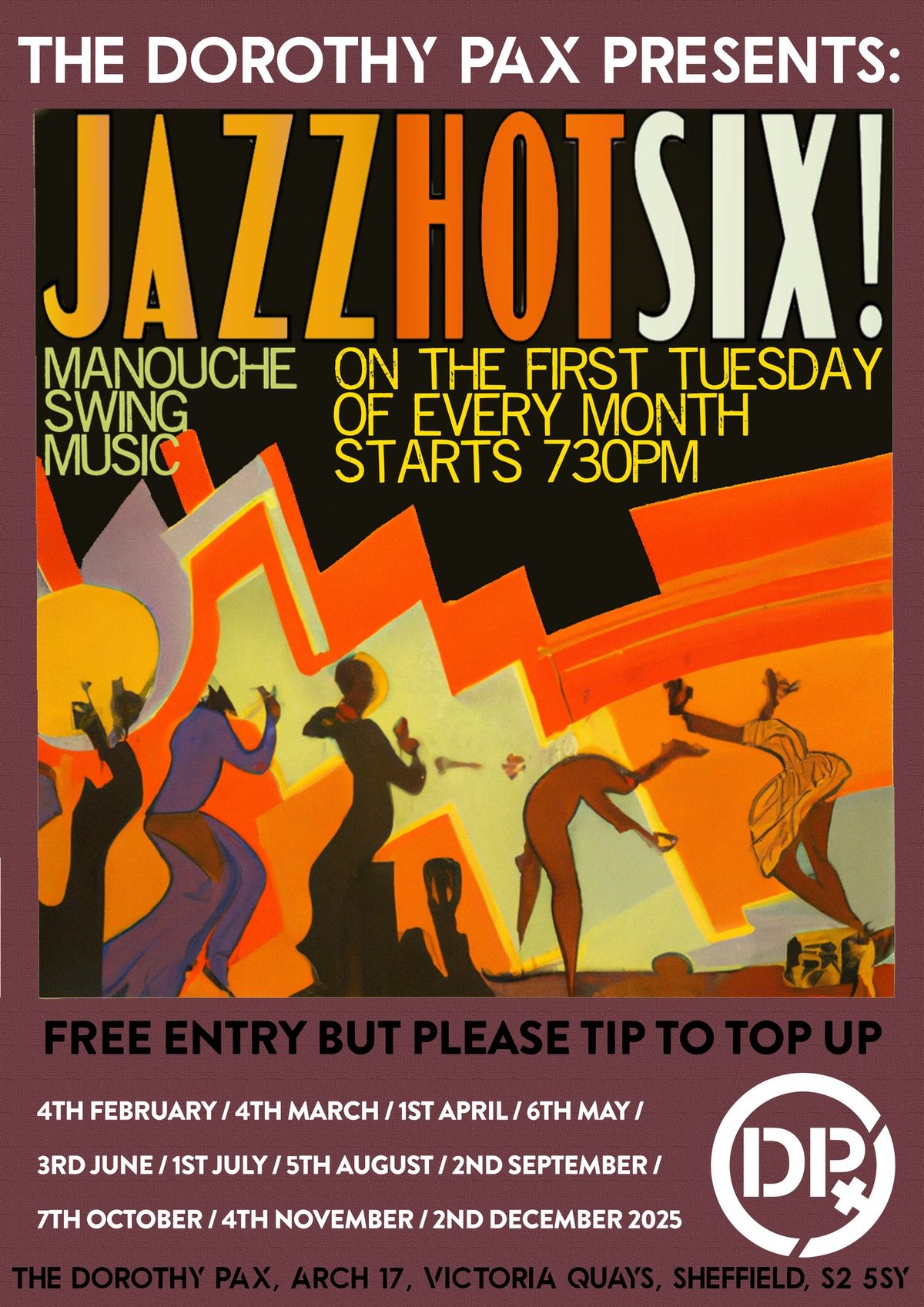 Jazz Hot Six 2025 FREE ENTRY