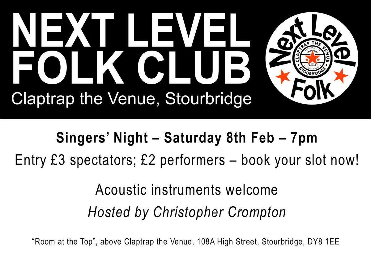 Next Level Folk Club Singers' Night