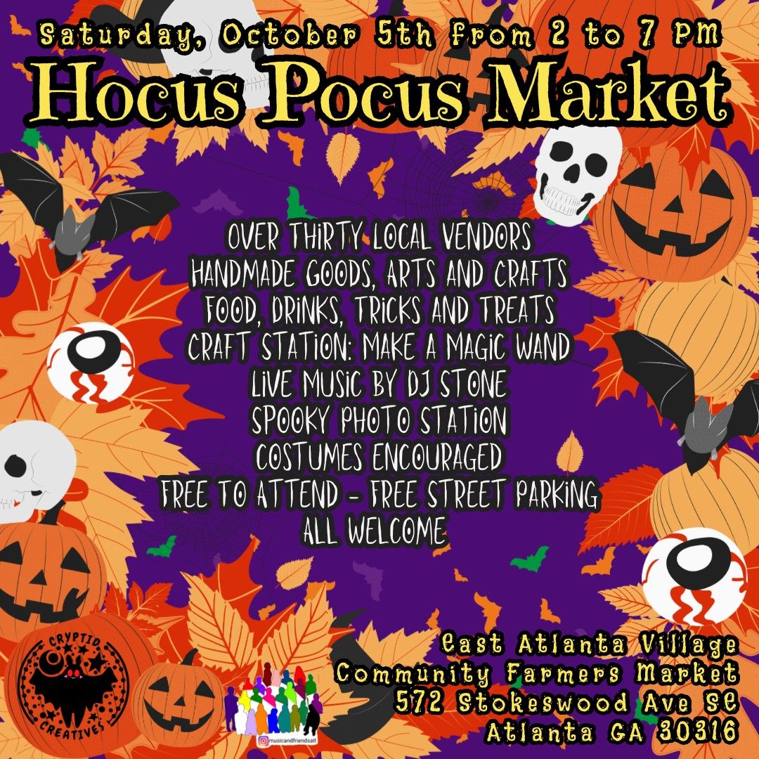 Hocus Pocus Market: Spooky Art, Oddities, Magic and More!