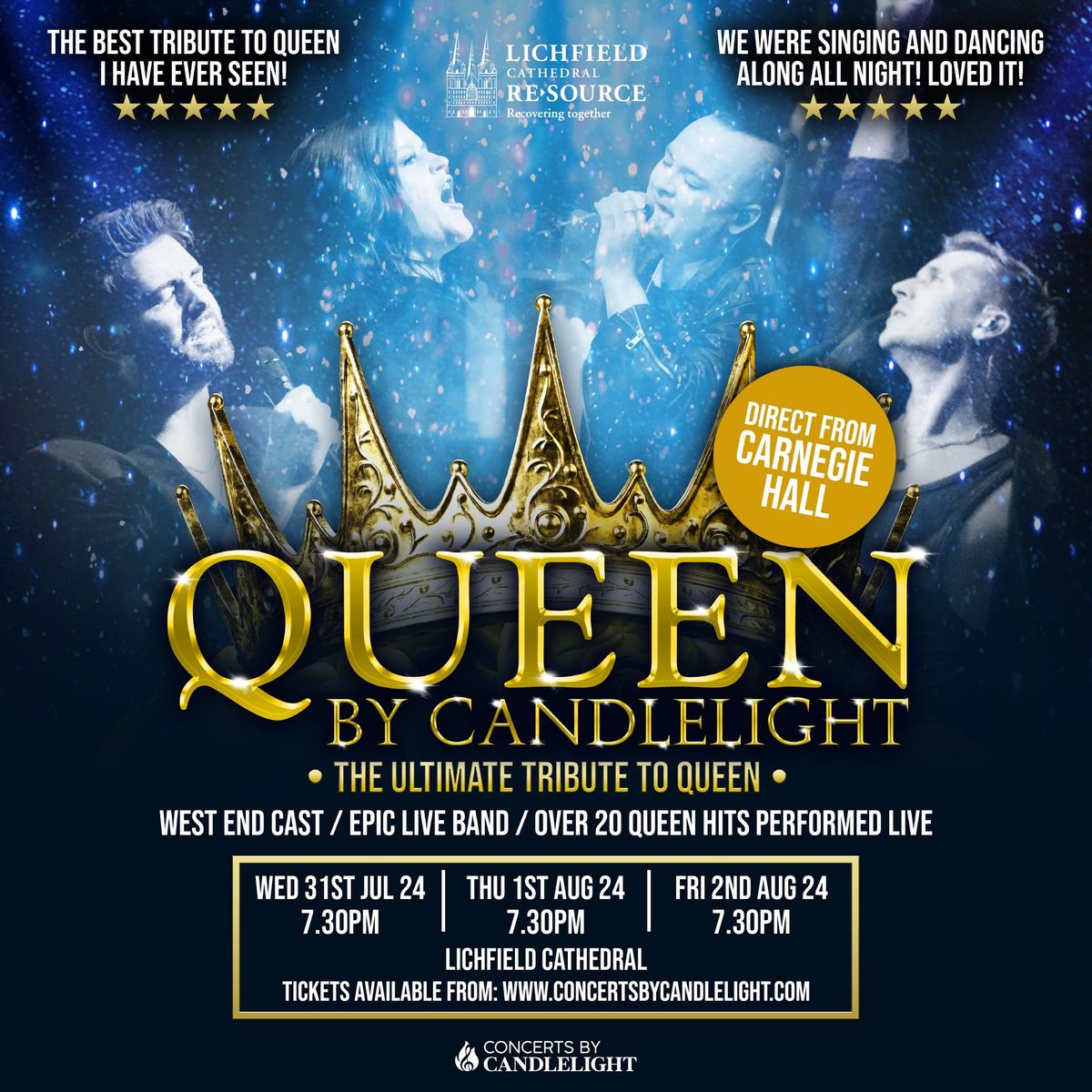 Queen By Candlelight At Lichfield Cathedral