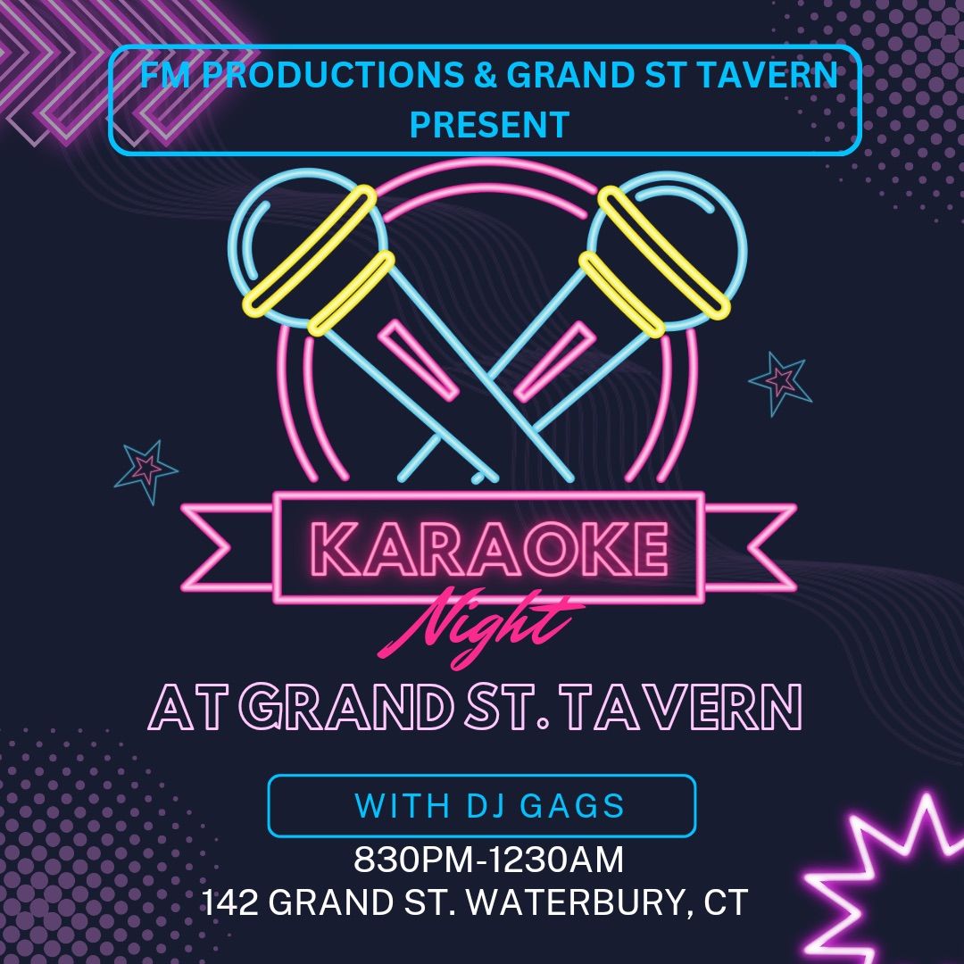 FM Productions Karaoke night at Grand Street Tavern 