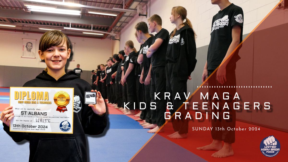 Krav Maga Kids & Teenagers Grading October 2024