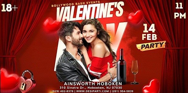 Bollywood Valentine's Party - Love is in the Air Ainsworth Hoboken