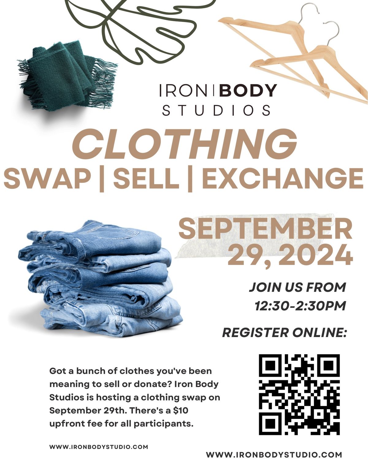 Clothing Swap | Sell | Exchange at IronBody Studios