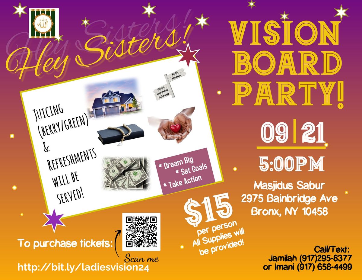 Hey Sisters Visionary Board Event 