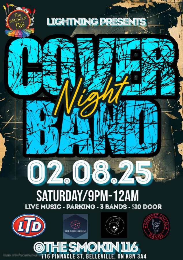 Cover Band Night.. featuring LTD, The Wheelhouse & Yesterday's Villains