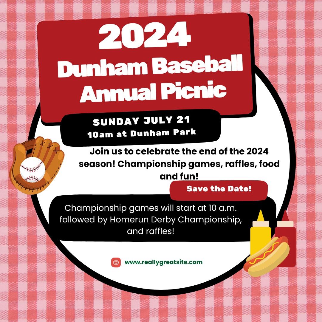 Dunham Baseball End of the Season Annual Picnic