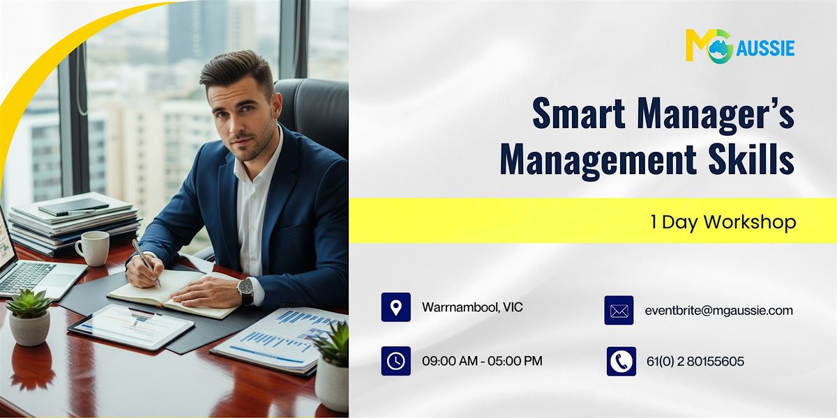 Smart Manager\u2019s Management Skills: 1 Day Workshop in Warrnambool