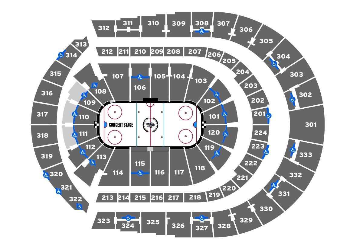 Chicago Blackhawks at Nashville Predators at Bridgestone Arena