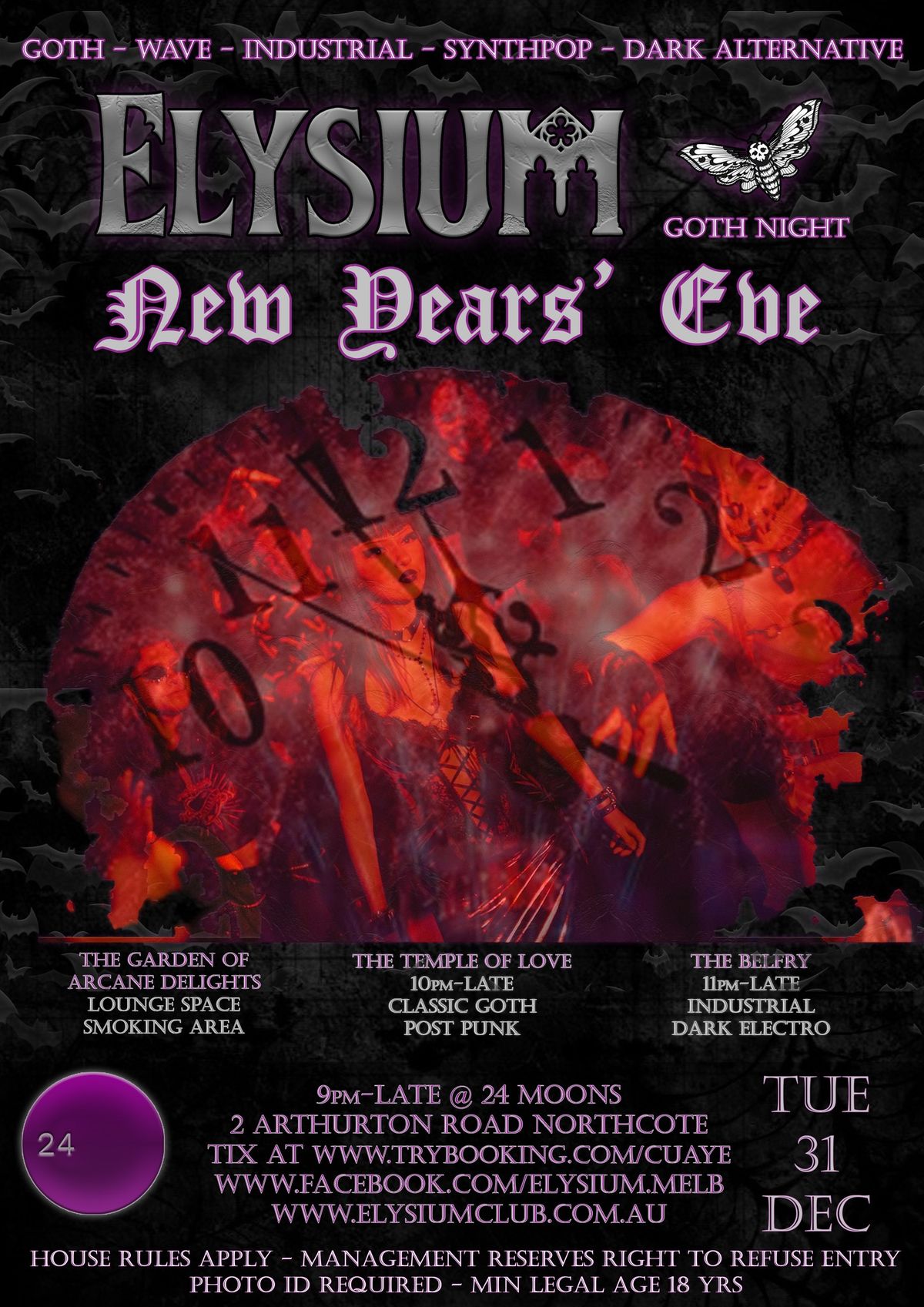 Elysium Goth Night New Years' Eve 2024