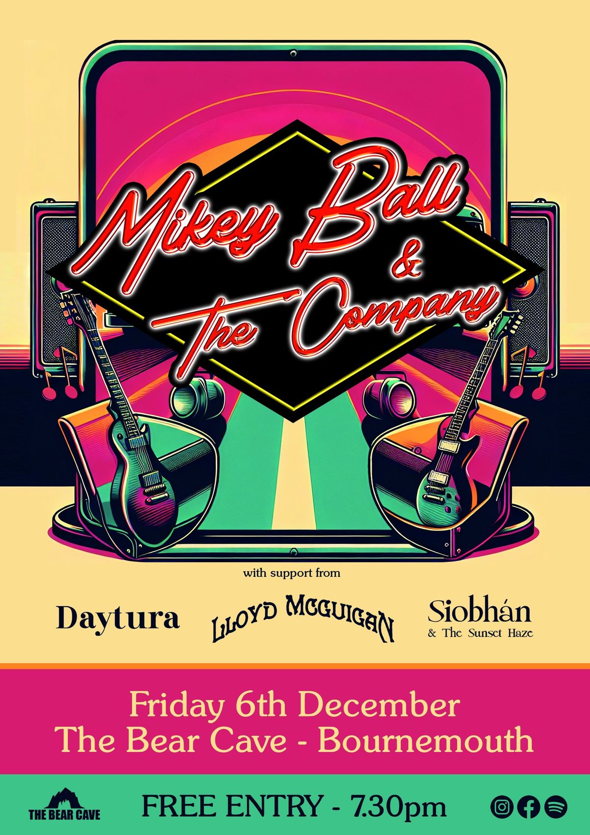 MIKEY BALL & THE COMPANY \/\/ DAYTURA \/\/ SIOBHAN & THE SUNSET HAZE \/\/ LLOYD MCGUIGAN @ BEARS