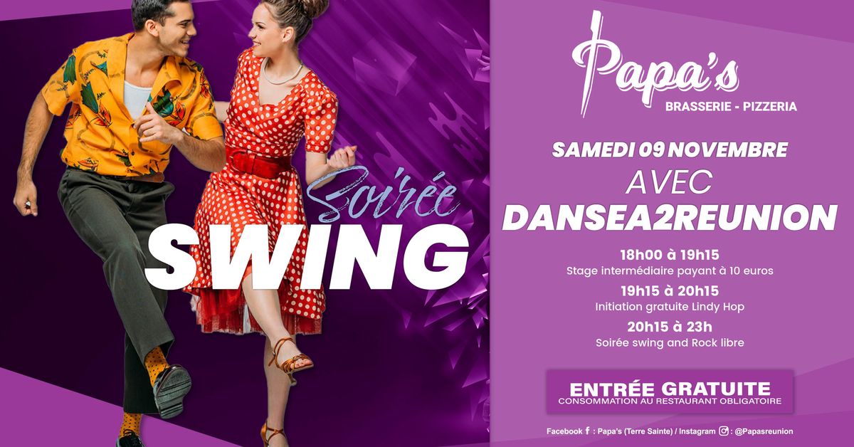 Soir\u00e9e Swing avec DANSEA2REUNION \u00e0 Papa's Terre Sainte