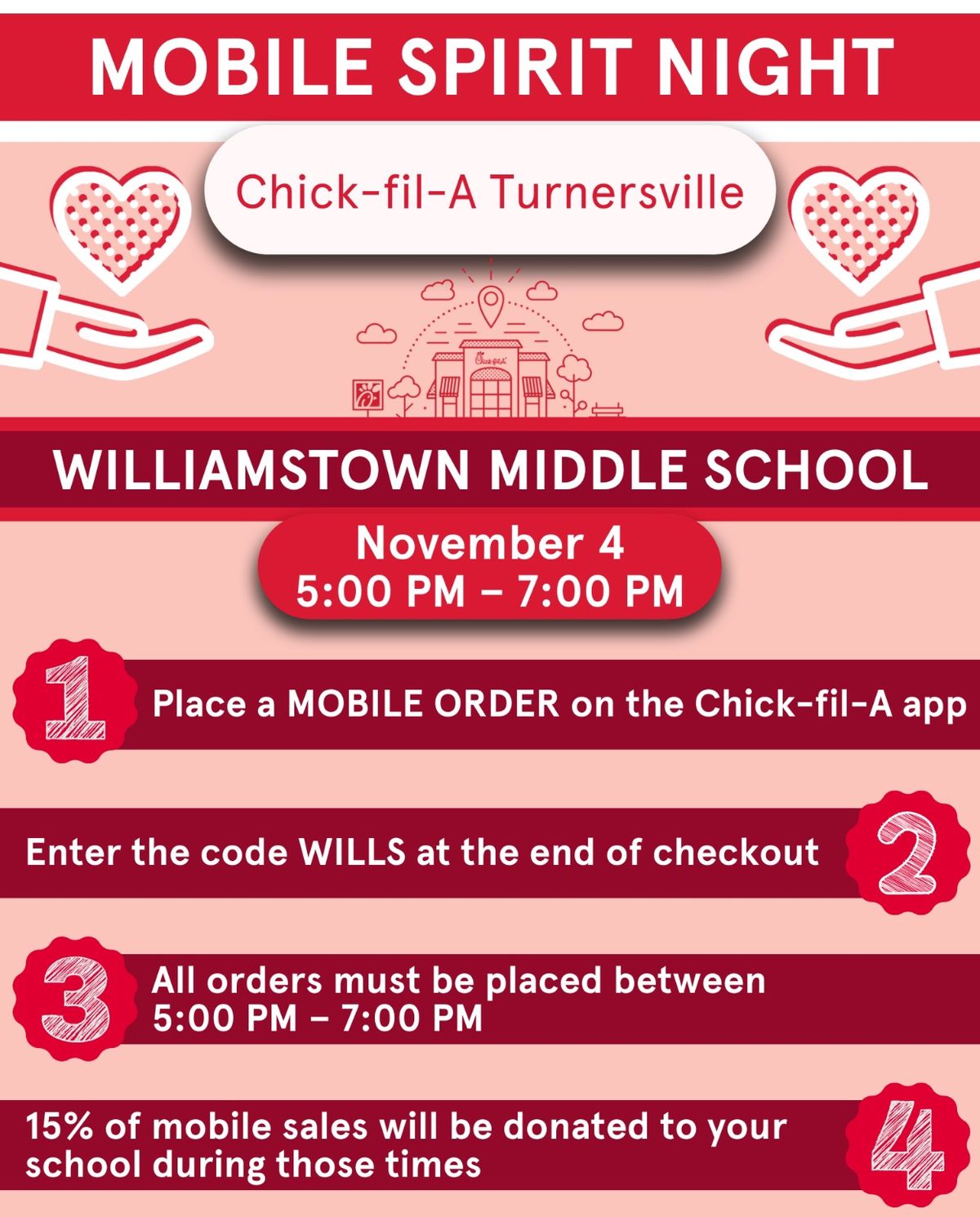 WMS CHICK-FIL-A (Turnersville) MOBILE SPIRIT NIGHT