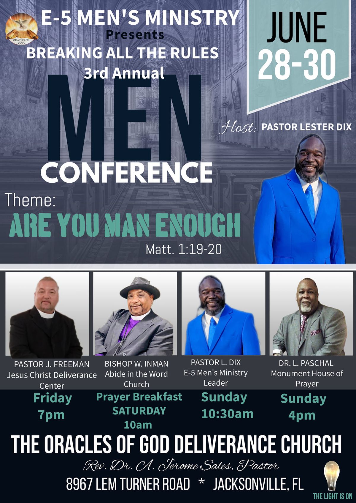 Breaking all the Rules Men's Conference 