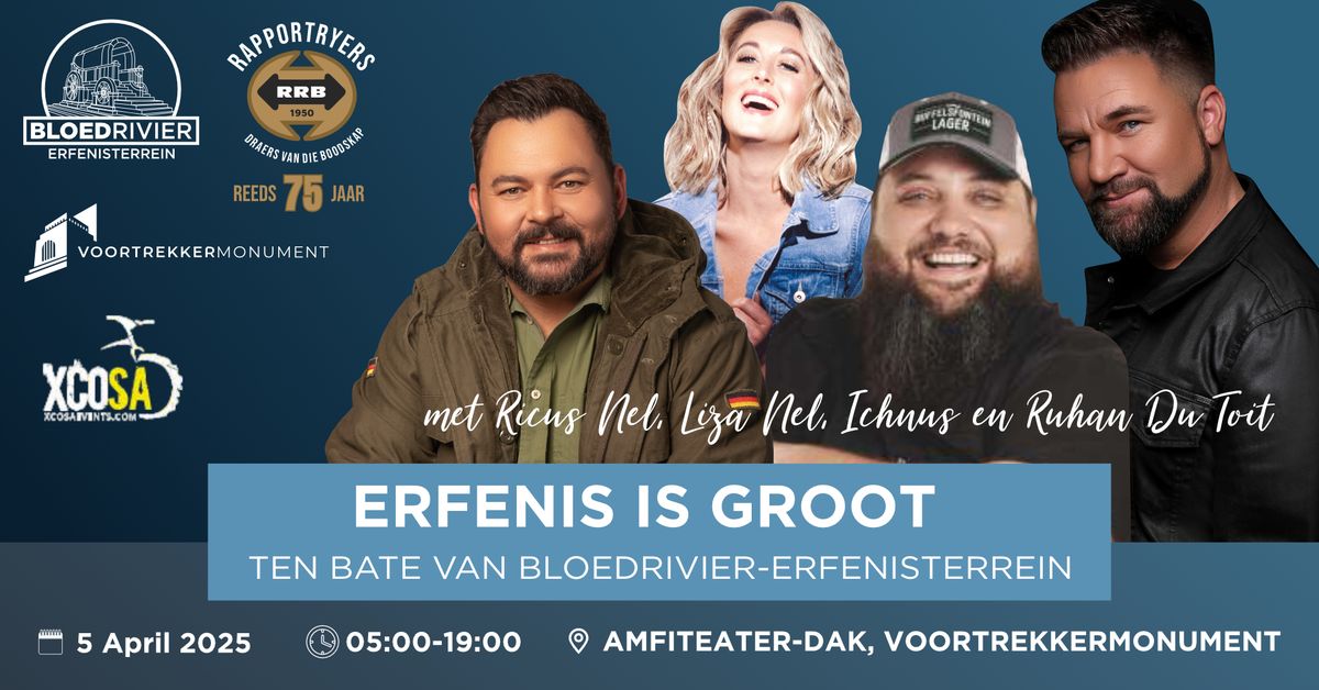 ERFENIS IS GROOT - TEN BATE VAN BLOEDRIVIER-ERFENISTERREIN. Roer-Vroeg Afslag net tot 26 Desember!