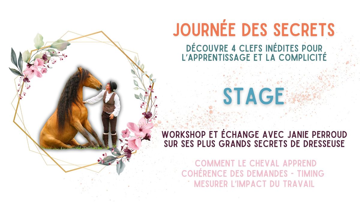 Stage d'\u00e9quitation - Journ\u00e9e des secrets