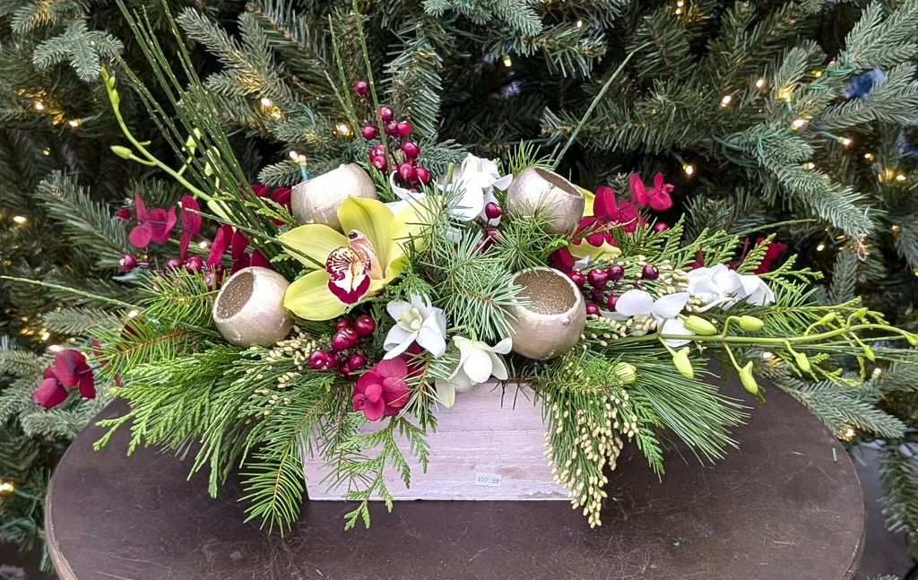 Holiday Orchid Centrepiece Workshop