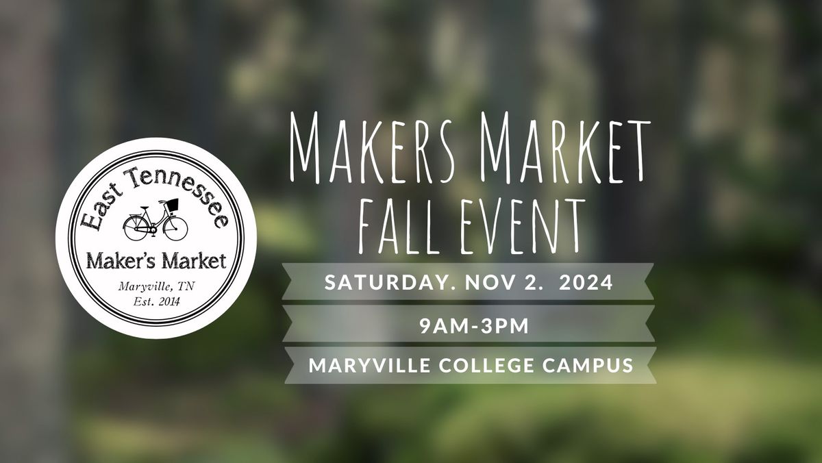 The Maryville Makers Market Fall Event