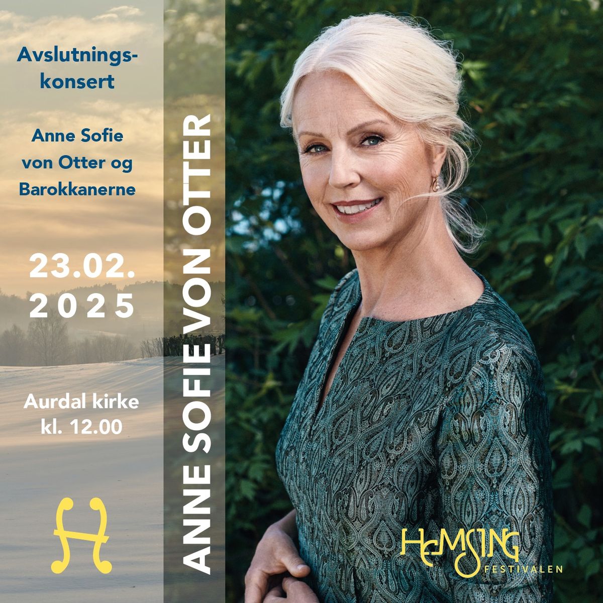 Avslutningskonsert med Anne Sofie von Otter og Barokkanerne