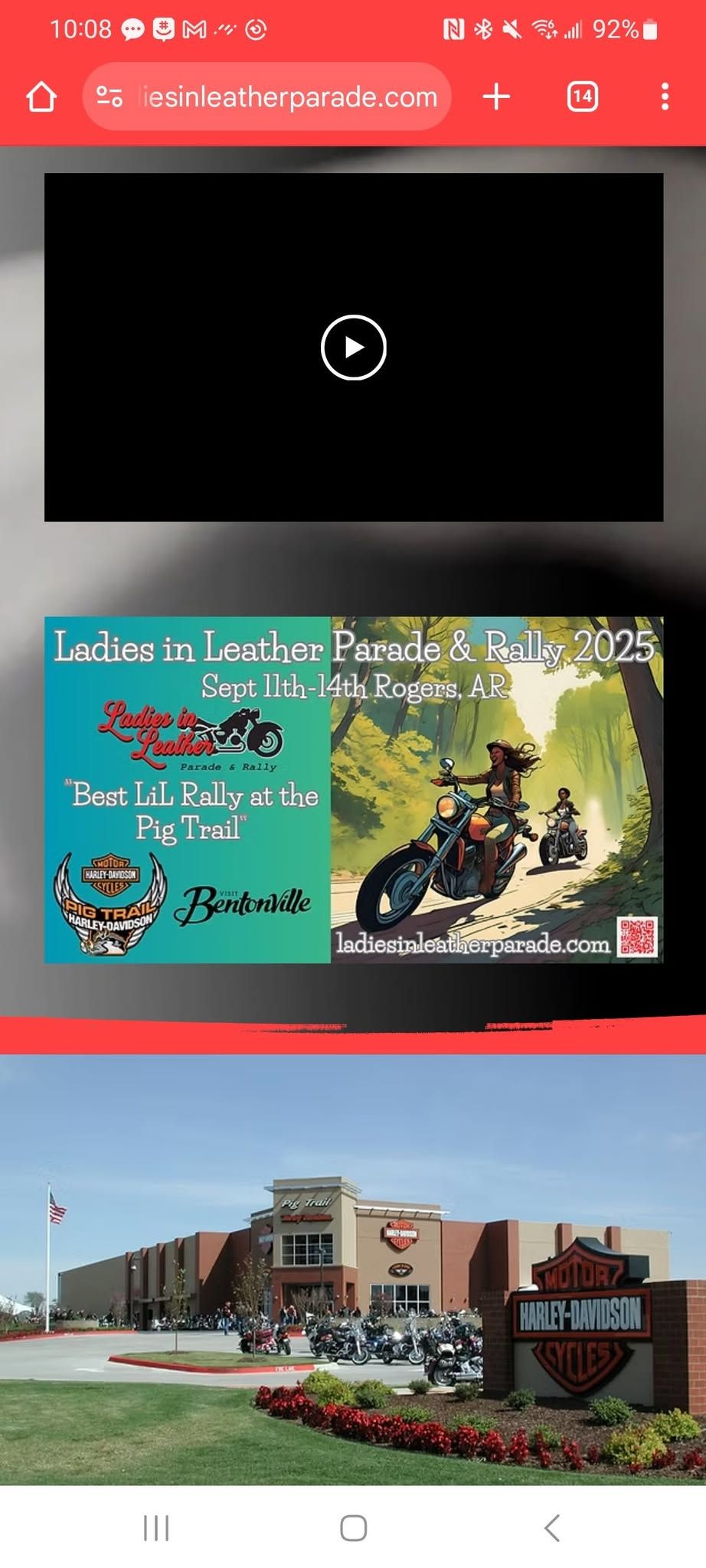 Ladies in Leather Parade and Rally