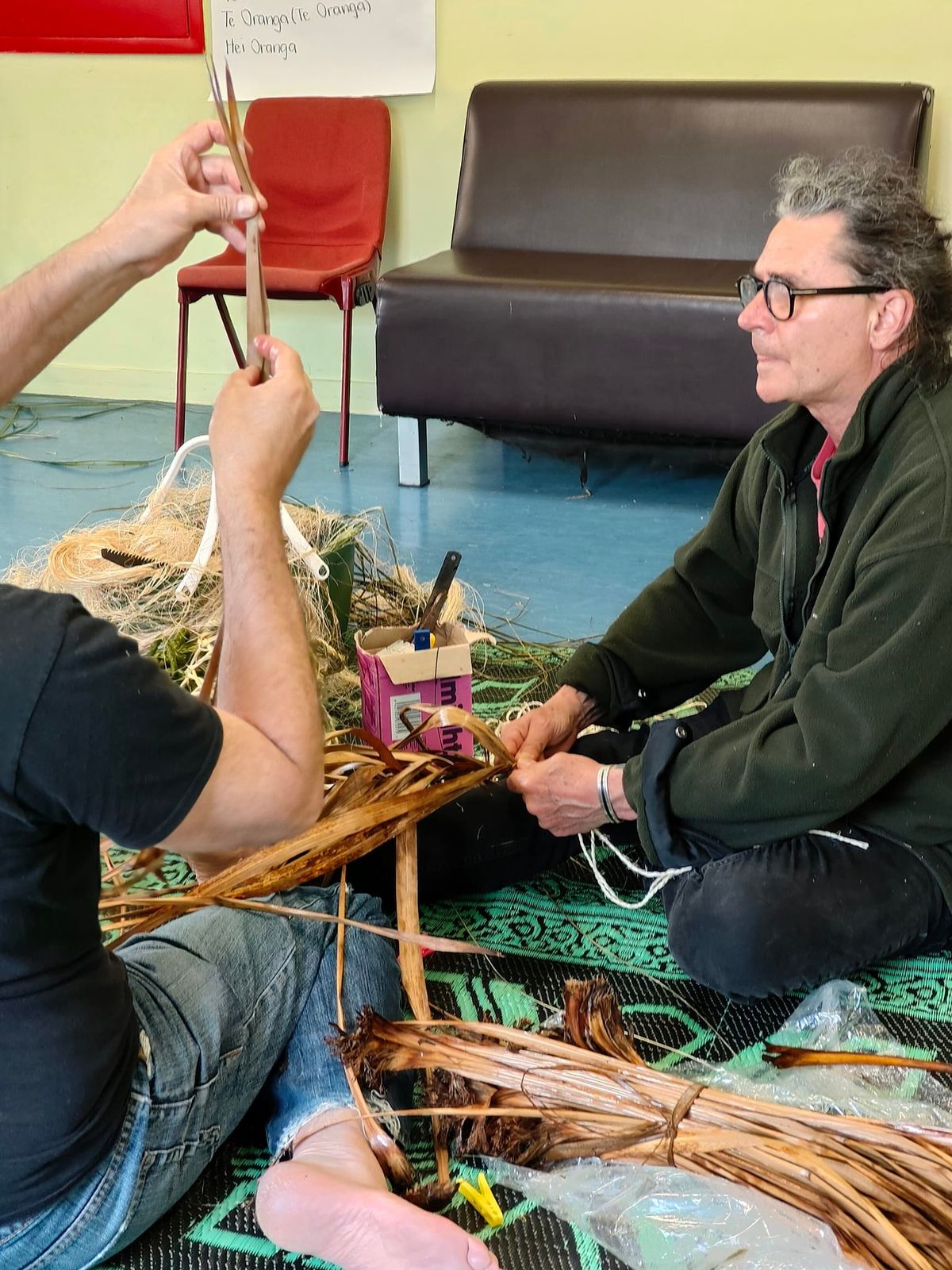 Miramar Maupuia community centre Raranga