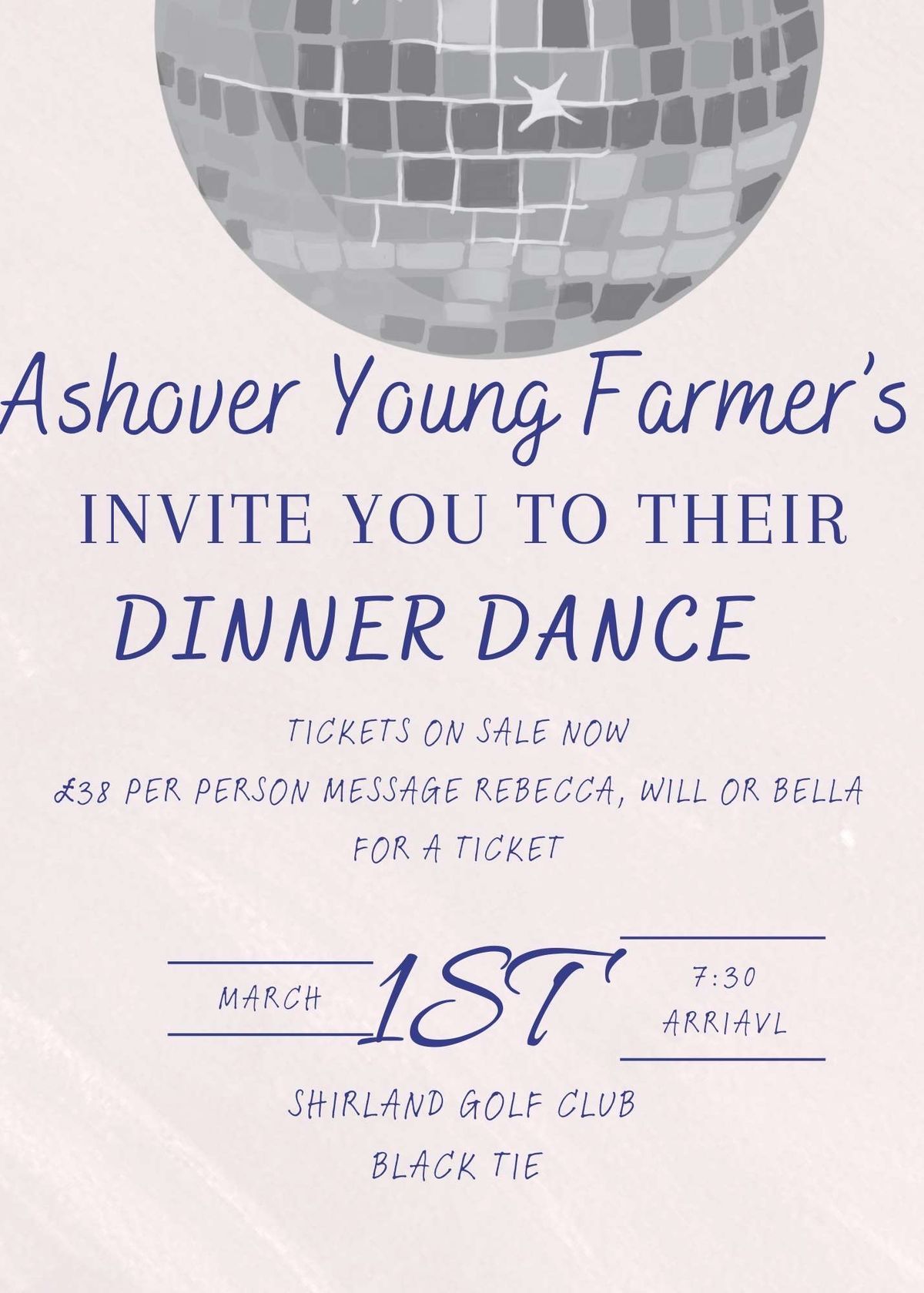 Ashover Young Farmers Dinner Dance 