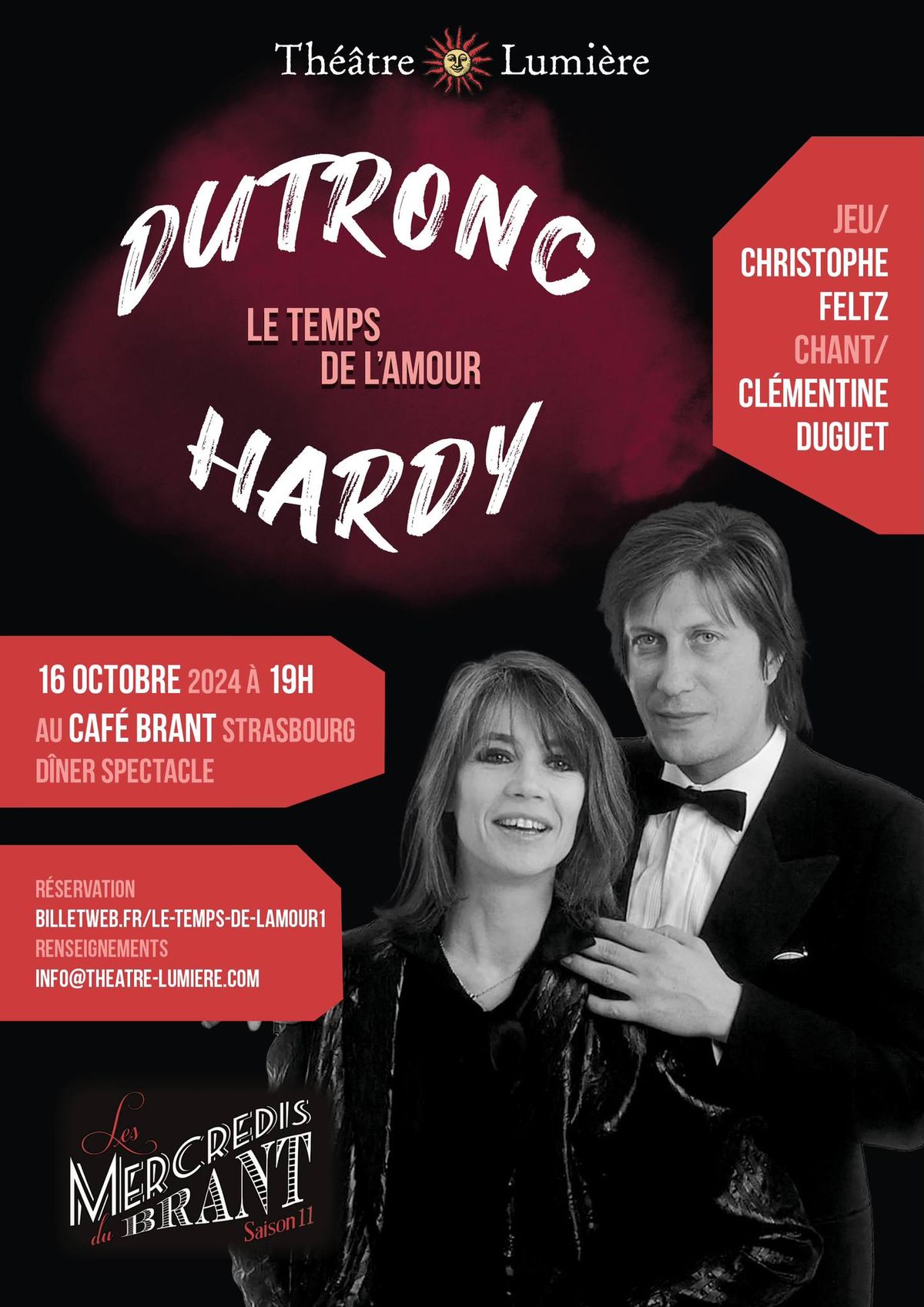 Th\u00e9\u00e2tre musical "Le Temps de l'Amour" d'apr\u00e8s Dutronc & Hardy