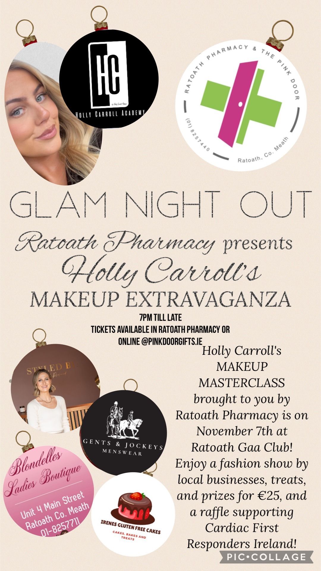 Holly Carroll's EXCLUSIVE MAKEUP MASTERCLASS and FASHION SHOW