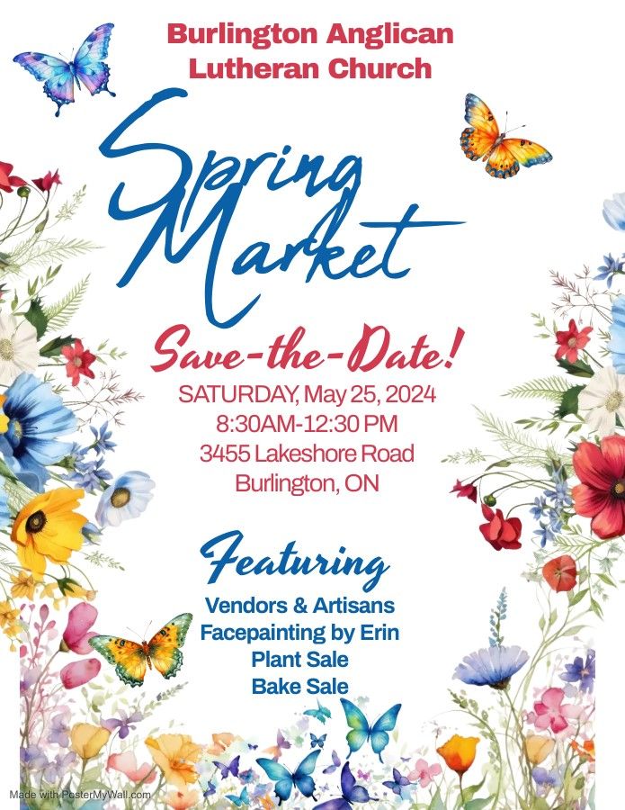 Spring Market @ Burlington Anglican Lutheran Church