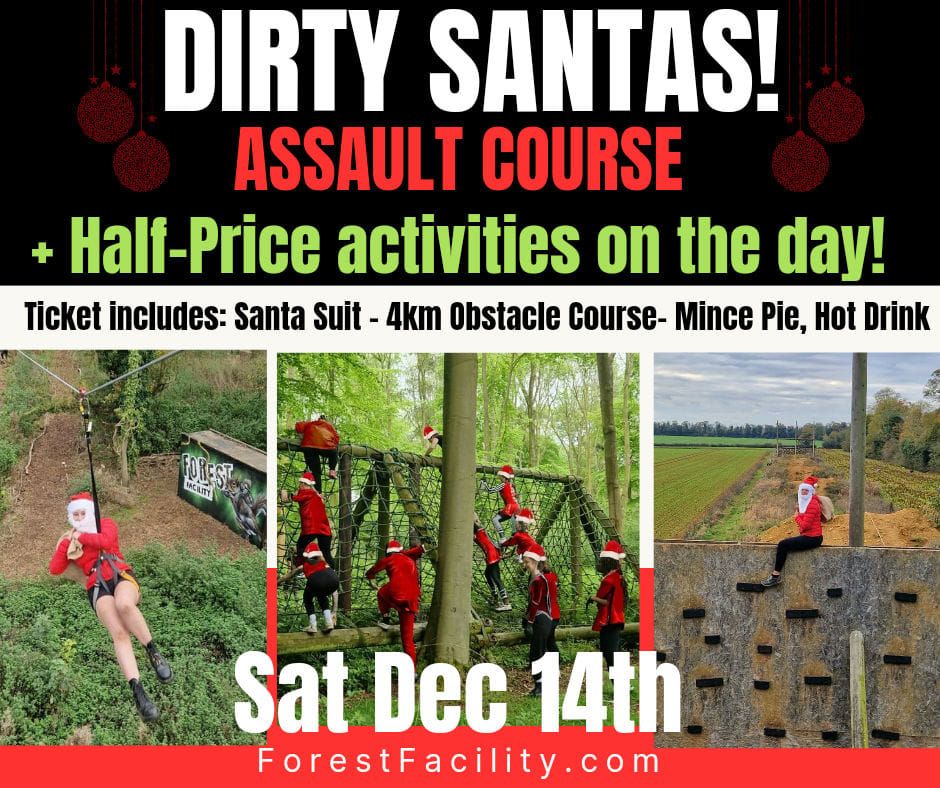 DIRTY SANTAS Assault Course & Mince Spy Hunt