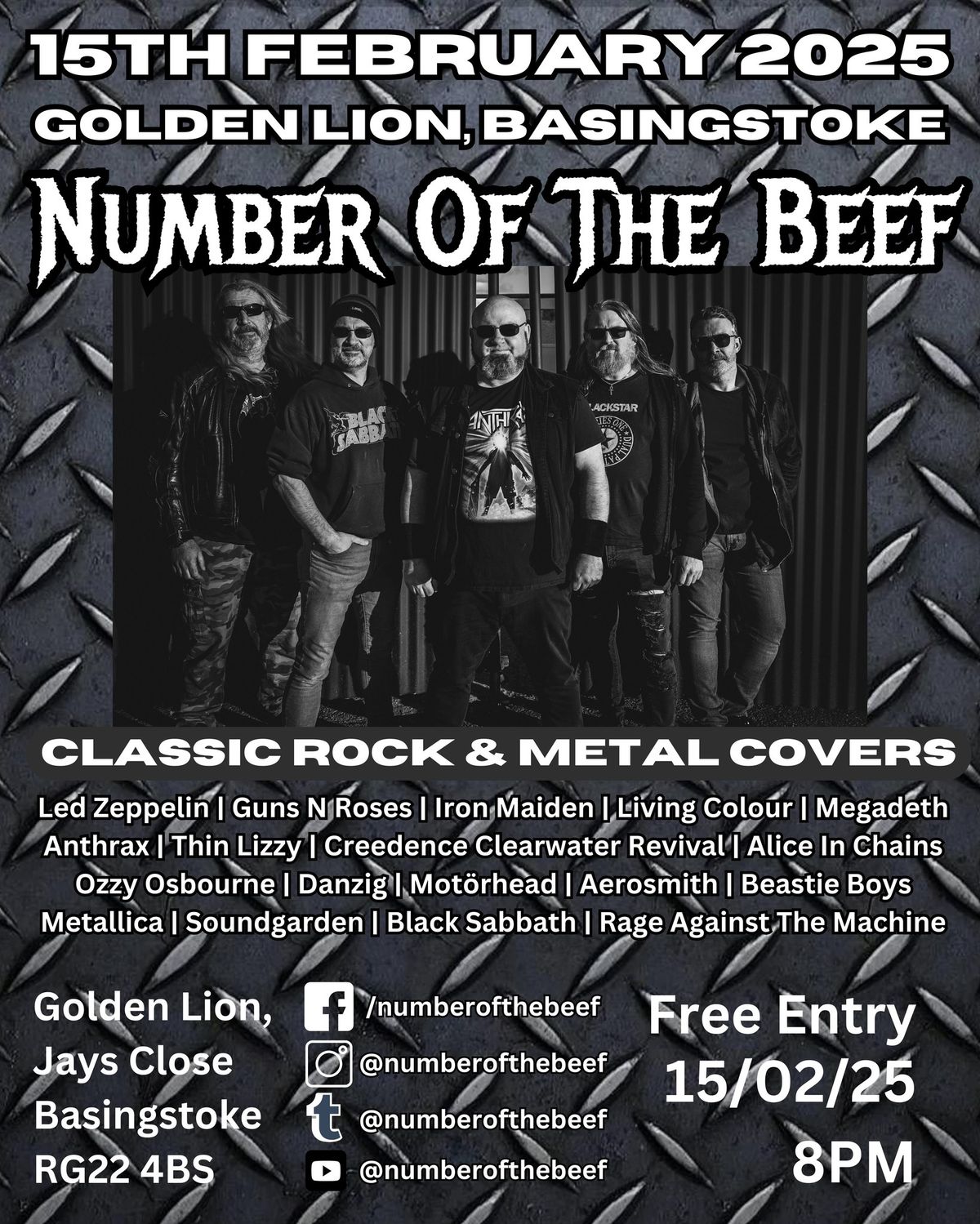 Live @ Golden Lion, Basingstoke - Number Of The Beef