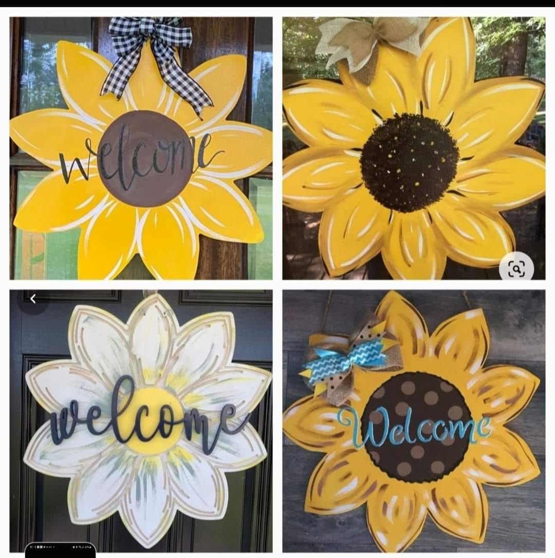 Sunflower Door Hanger