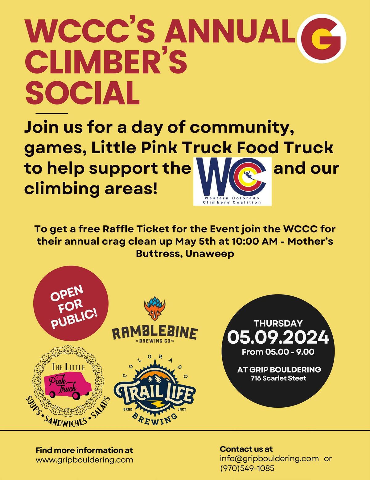 WCCC's Annual Climber's Social 