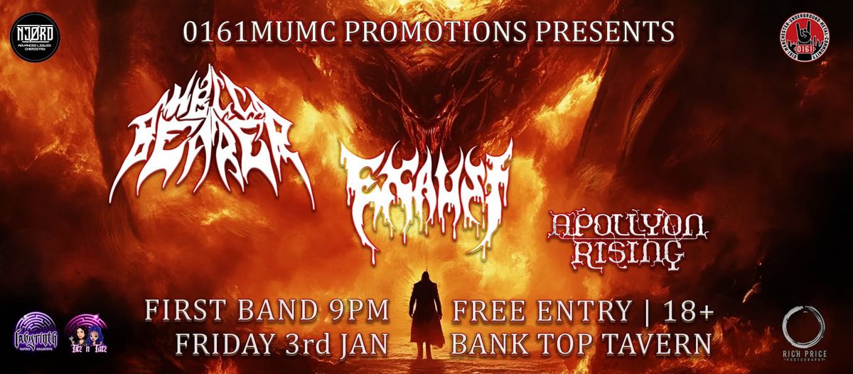 0161 MUMC Presents: Hellbearer\/Exaust\/Apollyon Rising